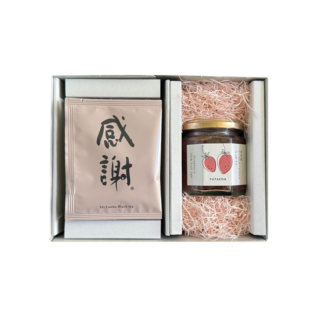 感謝ギフト（珈琲・紅茶＆苺ジャムセット）